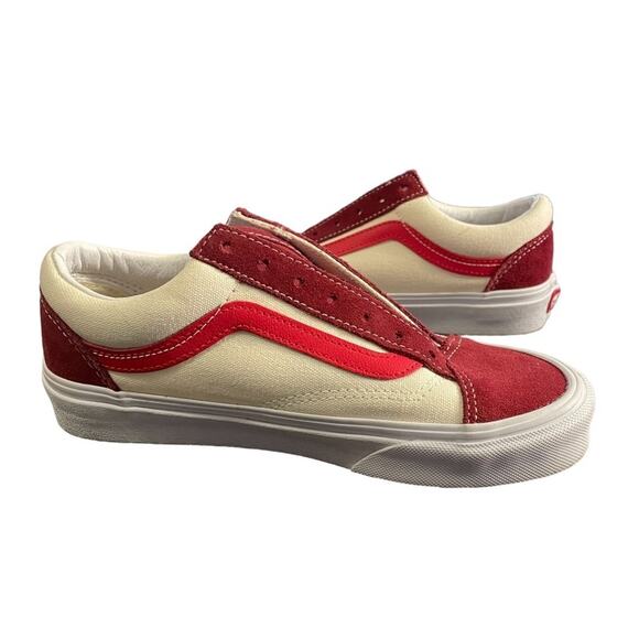 VANS Style 36 Retro Sport (Red / White) unisex sneakers w size 6 men’s size 4.5 - Picture 2 of 8